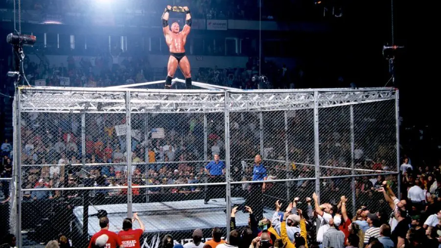 Brock lesnar no mercy 2002 hell in a cell